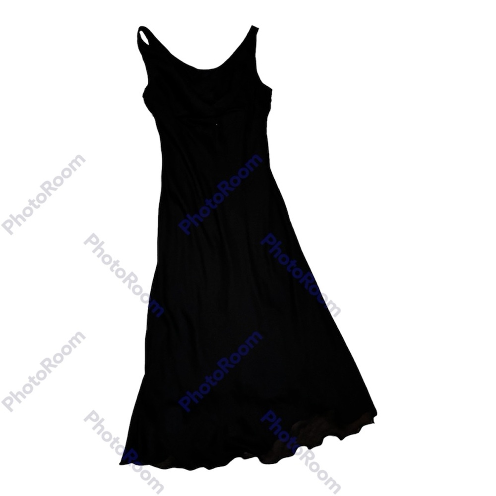 vintage y2k City Triangles cowl neck flowy midi dress